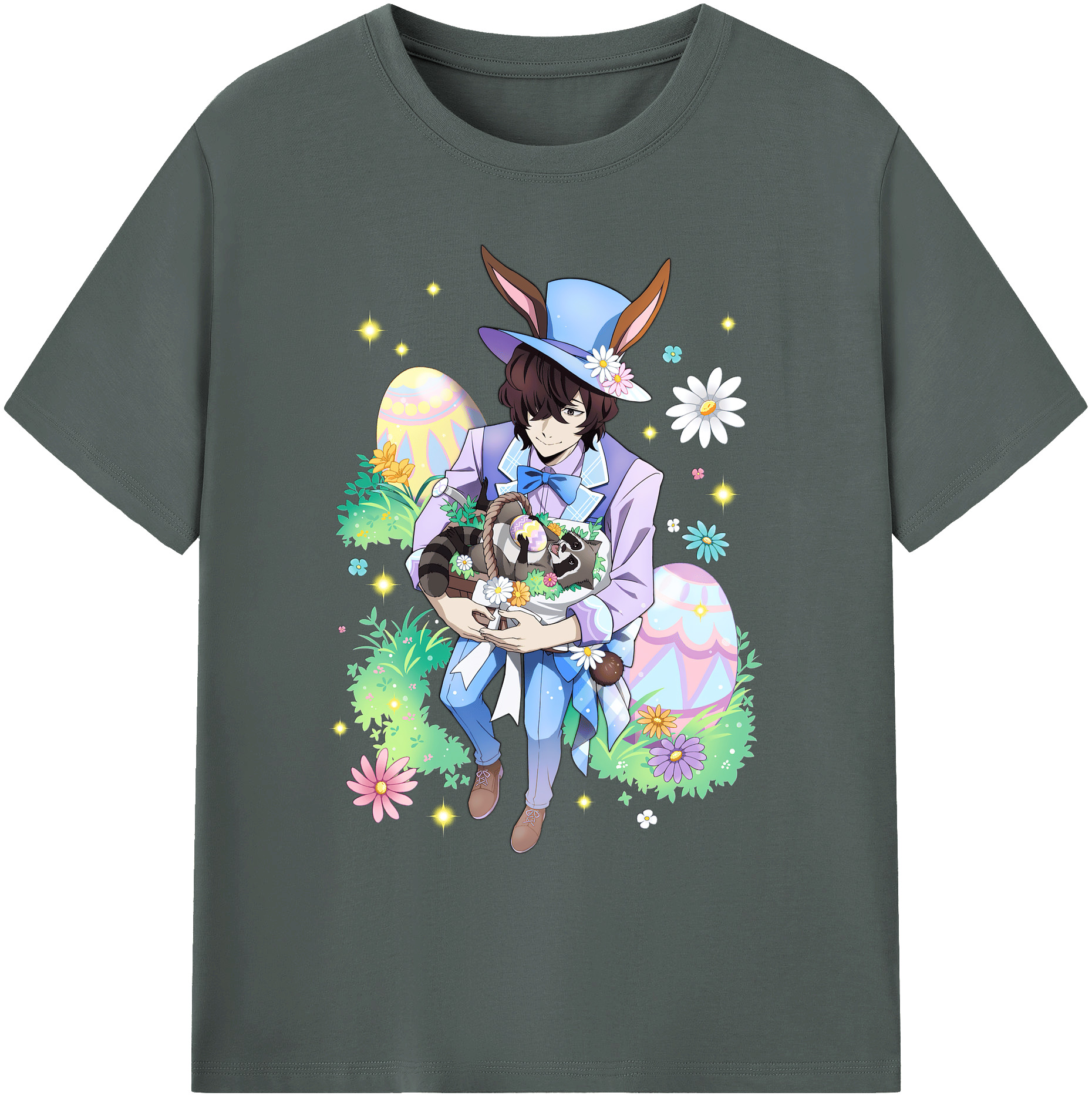 （画像用） 文豪ストレイドッグス Bungo Stray Dogs 綿100％ メンズ半袖Tシャツ｜肌触りやわらか＆通気性